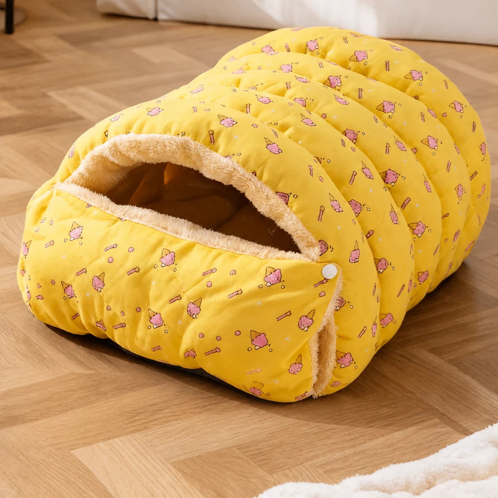 Semi-Enclosed Cat & Small Dog Bed