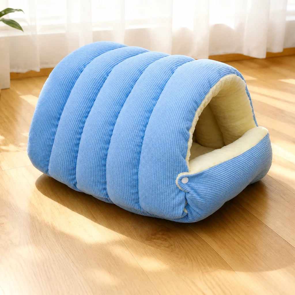 Semi-Enclosed EPE Foam Pet Bed with Snap-Button Design