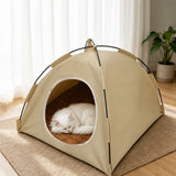 Removable, Washable Semi-Enclosed Tent Bed for Cats & Small Dogs