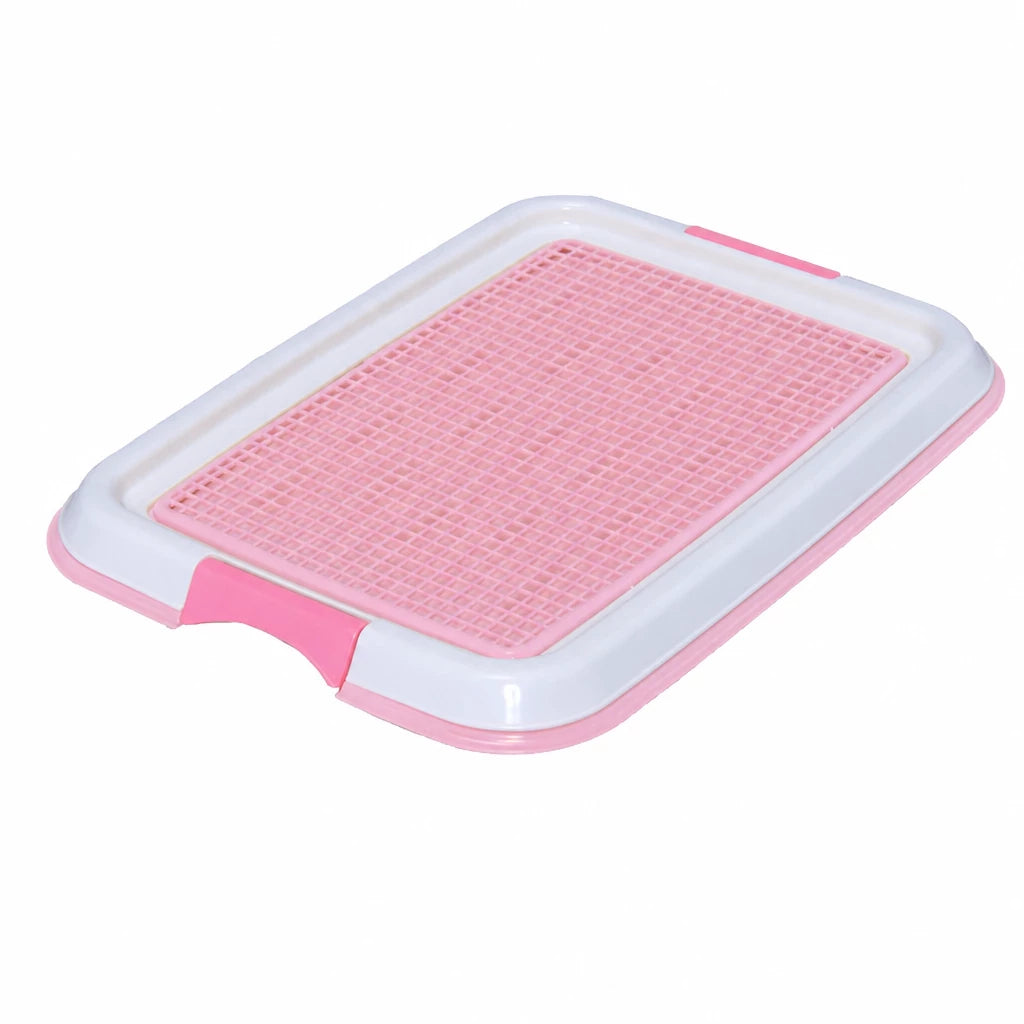Flat Plastic Dog Potty Tray with Mesh Grate