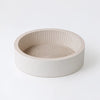 White Deep-Flute Corrugated Paper Cat Scratcher Bed