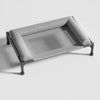 Elevated Faux Leather Pet Bed with Three-Sided Support