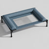 Elevated Faux Leather Pet Bed with Three-Sided Support