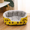 Semi-Enclosed Plush Pet Bed for Cats and Small Dogs