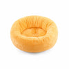 Round Faux Plush Pet Bed for Cats and Dogs Up to 38 lb