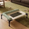 Elevated Mesh Pet Bed for Dogs and Cats with Removable Cushion