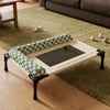 Elevated Mesh Pet Bed for Dogs and Cats with Removable Cushion
