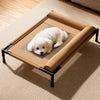 Elevated Mesh Pet Bed for Dogs and Cats with Removable Cushion