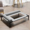 Elevated Mesh Pet Bed for Dogs and Cats with Removable Cushion