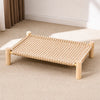 Cot-Style Cat Bed with Washable Scratching Mat