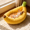 Banana-Shaped Pet Bed for Cats and Small Dogs