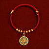 Red Chinese New Year Pet Collar with Lucky Charm