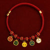 Red Chinese New Year Pet Collar with Lucky Charm