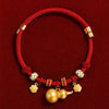 Red Chinese New Year Pet Collar with Lucky Charm