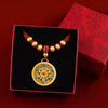 Red Chinese New Year Pet Collar with Lucky Charm