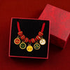 Red Chinese New Year Pet Collar with Lucky Charm