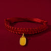Red Chinese New Year Pet Collar with Lucky Charm