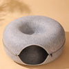 Enclosed Donut Tunnel Cat Bed