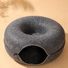 Enclosed Donut Tunnel Cat Bed