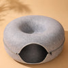 Enclosed Donut Tunnel Cat Bed