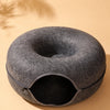 Enclosed Donut Tunnel Cat Bed