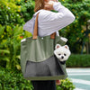 Canvas Crossbody Pet Carrier for Cats and Small Dogs