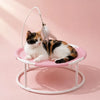 Round Cat Bed with Hammock-Style Resting Area