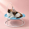 Round Cat Bed with Hammock-Style Resting Area