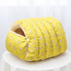 Enclosed Plush Pet Bed for Cats and Small Dogs
