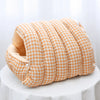 Enclosed Plush Pet Bed for Cats and Small Dogs