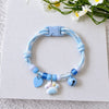 Adjustable Nylon Pet Collar with Wooden Accent and Bell