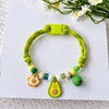 Adjustable Nylon Pet Collar with Wooden Accent and Bell