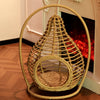 Hanging Rattan Pet Basket Bed for Pets Up to 22 lb