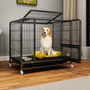 Heavy-Duty Iron Dog Crate with Bottom Tray