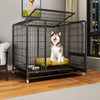Heavy-Duty Iron Dog Crate with Bottom Tray