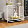 Heavy-Duty Iron Dog Crate with Bottom Tray