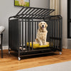 Heavy-Duty Iron Dog Crate with Bottom Tray