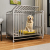 Heavy-Duty Iron Dog Crate with Bottom Tray