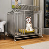 Heavy-Duty Iron Dog Crate with Bottom Tray