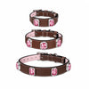 Faux Leather Dog & Cat Collar with Jewel Detail