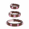 Faux Leather Dog & Cat Collar with Jewel Detail