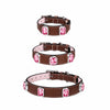 Faux Leather Dog & Cat Collar with Jewel Detail
