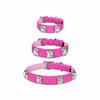 Faux Leather Dog & Cat Collar with Jewel Detail