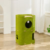 Multi-Tier Felt Cat Tower with Enclosed Hideaway and Scratcher