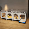 Indoor Dog Crate with Separate Toilet Tray
