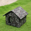 Enclosed Outdoor Pet Shelter for Cats and Dogs