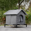 Enclosed Outdoor Pet Shelter for Cats and Dogs