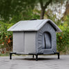 Enclosed Outdoor Pet Shelter for Cats and Dogs
