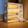 Indoor Cat Enclosure with Integrated Litter Box