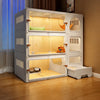 Indoor Cat Enclosure with Integrated Litter Box
